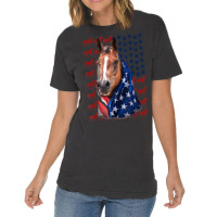 Hot Trend Patriotic Horse American Flag Horse 4th Of Vintage T-shirt | Artistshot