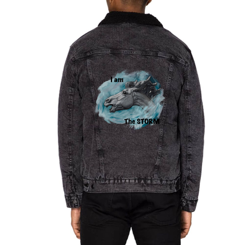 Limited Edition I Am The Storm! Unisex Sherpa-lined Denim Jacket | Artistshot