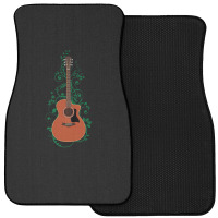 Mahogany Auditorium Acoustic Guitar Flowering Vines 1 Front Car Mat | Artistshot