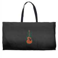 Mahogany Auditorium Acoustic Guitar Flowering Vines 1 Weekender Totes | Artistshot