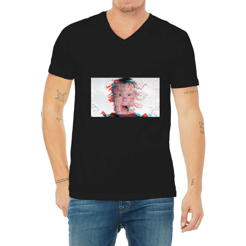 Hot Trend Glitched Home Alone V-neck Tee | Artistshot