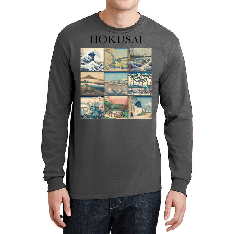 Hokusai   Collage Long Sleeve Shirts by camojafurxhiv | Artistshot