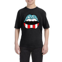 Trending Patriotic Patriotic Lips 4th Of July American Youth Tee | Artistshot