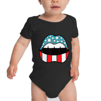 Trending Patriotic Patriotic Lips 4th Of July American Baby Bodysuit | Artistshot