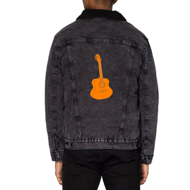 Musical Instrument  Guitar Unisex Sherpa-Lined Denim Jacket by EzequielVera | Artistshot