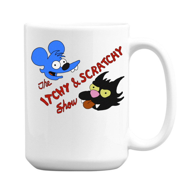 Itchy And Scratchy 15 Oz Coffee Mug | Artistshot