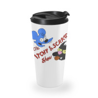 Itchy And Scratchy Travel Mug | Artistshot