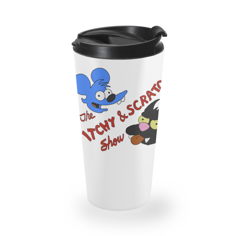 Itchy And Scratchy Travel Mug | Artistshot