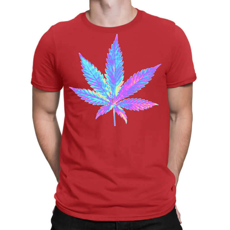 Holographic Weed T-Shirt by camojafurxhiv | Artistshot