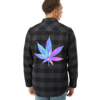 Holographic Weed Flannel Shirt | Artistshot