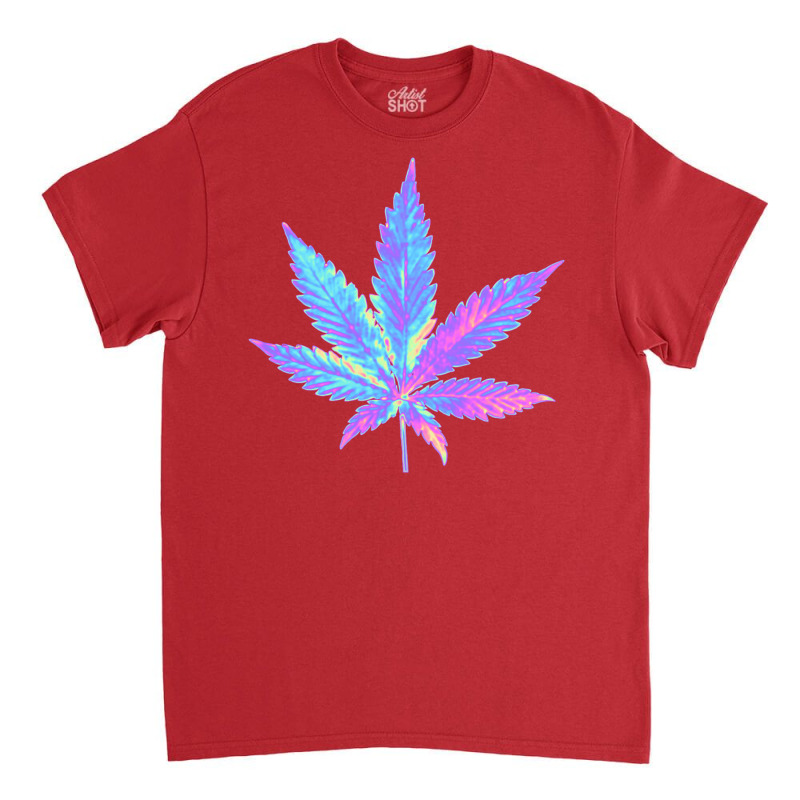 Holographic Weed Classic T-shirt by camojafurxhiv | Artistshot