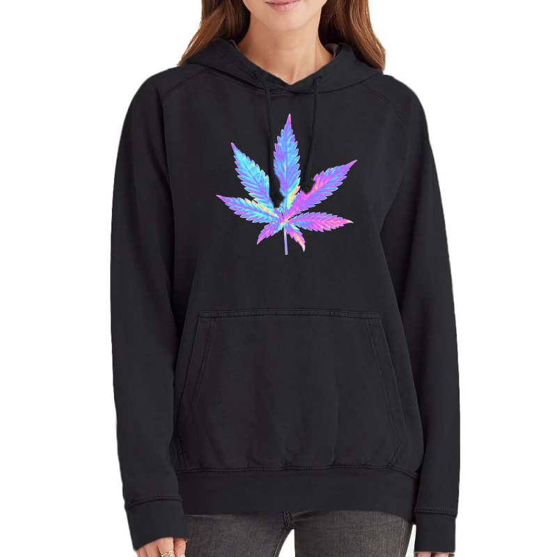 Holographic Weed Vintage Hoodie by camojafurxhiv | Artistshot