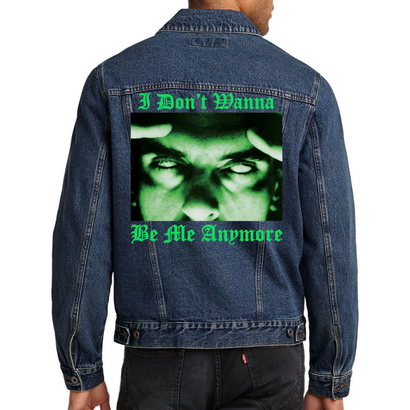 I Don't Wanna Be Me Anymore (the Green Light Version) Men Denim Jacket | Artistshot