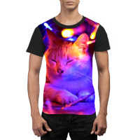 Cat Lightning Poster Art Poster Humor Graphic T-shirt | Artistshot