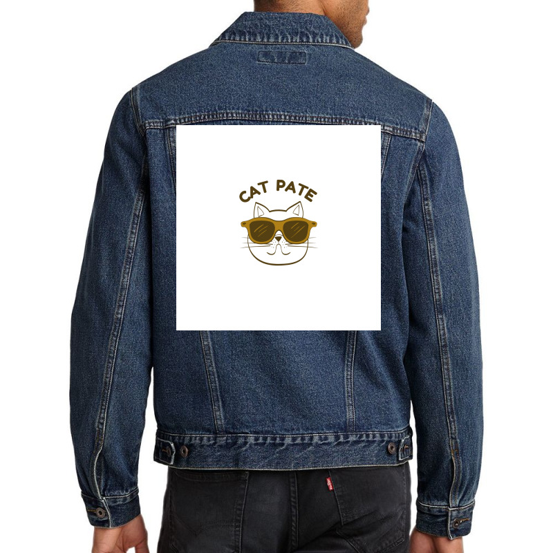 Cat Pate Poster Nature Men Denim Jacket by globossterkyc | Artistshot