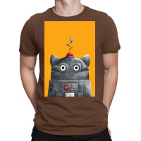 Cat Robot Cat Poster T-shirt | Artistshot