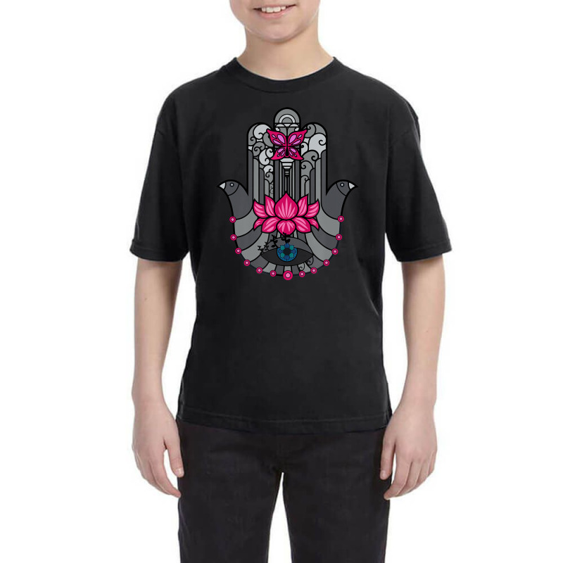 Trending Hamsa Hand Of Fatima, Good Luck Eye Spiritual Youth Tee by Sierra Dennis | Artistshot