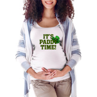 It's Paddy Time Maternity Scoop Neck T-shirt | Artistshot