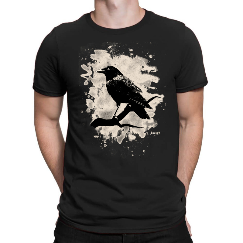 Crow Bleached Creme White 1 T-shirt | Artistshot