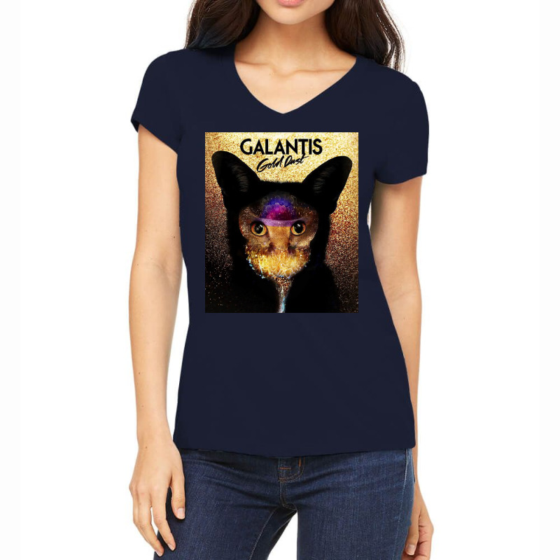 Galantis Electro Music Poster Love Women's V-Neck T-Shirt by sragalmmag | Artistshot