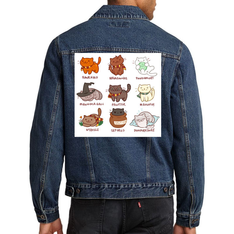 Hairy Pawtter Poster Retro Men Denim Jacket | Artistshot