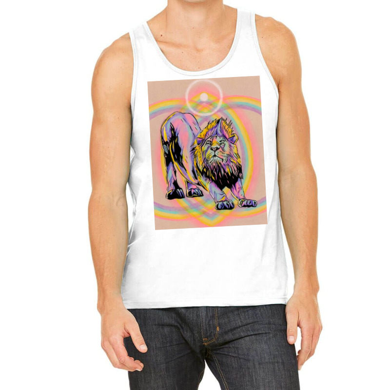 Look At This Rainbow Lion Poster Red Tank Top by nduettstruiki | Artistshot