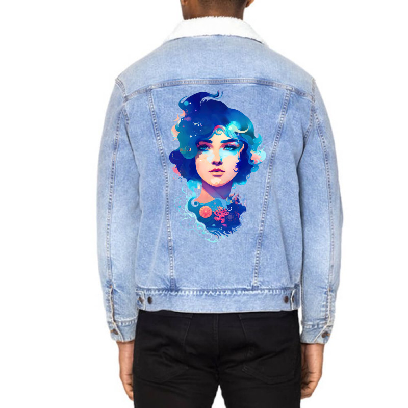 I'm The Ocean Unisex Sherpa-lined Denim Jacket | Artistshot