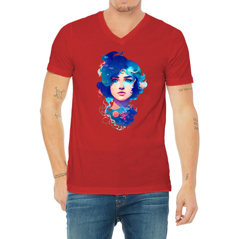 I'm The Ocean V-neck Tee | Artistshot