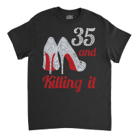 Womens 35 Year Old High Heel Rhinestone 1987 35th Birthday Lady Premiu Classic T-shirt | Artistshot