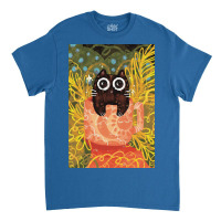 I Fit I Sit Poster Blue Classic T-shirt | Artistshot