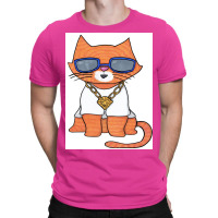 Cool Cat Poster Green T-shirt | Artistshot