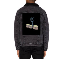 Marching Snare Drums With Harness Poster Unisex Sherpa-lined Denim Jacket | Artistshot