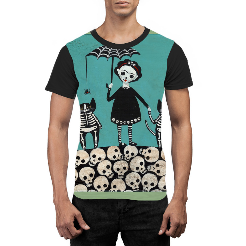 Day Of The Dead Poster Girl Graphic T-shirt by globossterkyc | Artistshot