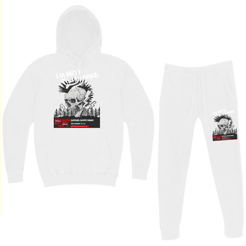 Im With The Banned V1 (banned Books Week) Hoodie & Jogger Set | Artistshot