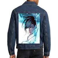 Kayden The Cat Thunder Lightning Poster 80s Men Denim Jacket | Artistshot