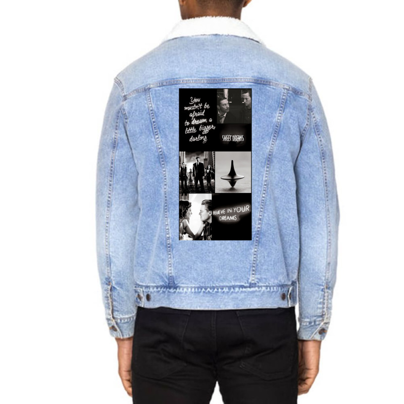 Inception Collage Unisex Sherpa-lined Denim Jacket | Artistshot