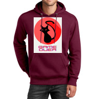 Game Over Evil Black Cat Poster Gift Unisex Hoodie | Artistshot