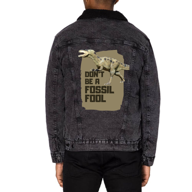 Fossil Fool Unisex Sherpa-lined Denim Jacket | Artistshot