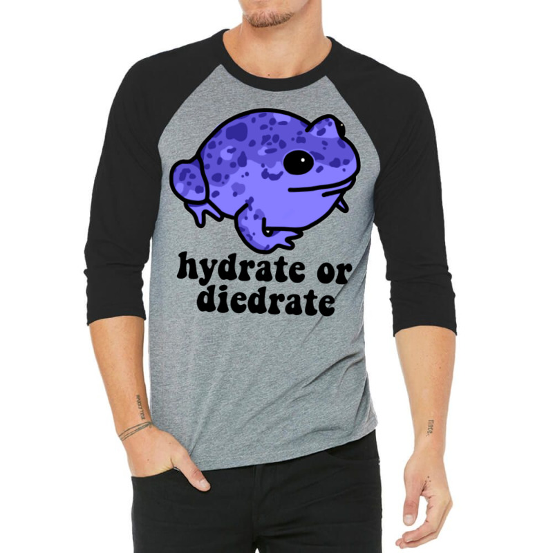 Hydrate Or Diedrate Frog 3/4 Sleeve Shirt by camojafurxhiv | Artistshot