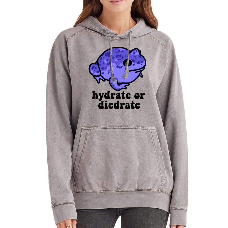 Hydrate Or Diedrate Frog Vintage Hoodie by camojafurxhiv | Artistshot