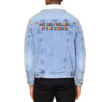 Include Women In The Sequel Unisex Sherpa-lined Denim Jacket | Artistshot