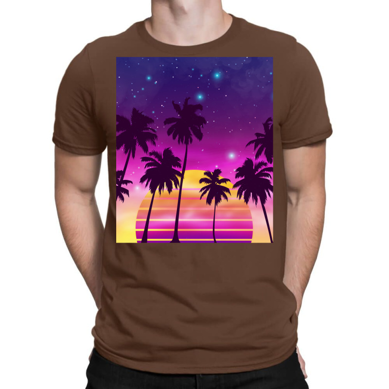 Incredibly Vibrant Sunset Synthwave T-shirt | Artistshot