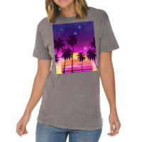 Incredibly Vibrant Sunset Synthwave Vintage T-shirt | Artistshot