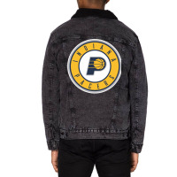 Indiana Basketball League Unisex Sherpa-lined Denim Jacket | Artistshot