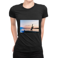 Handstands During The Sunset Ladies Fitted T-shirt | Artistshot