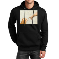 Indie Aesthetic Michaelangelo Creation Cat Art Cute Y2k 90s   Cute Ora Unisex Hoodie | Artistshot