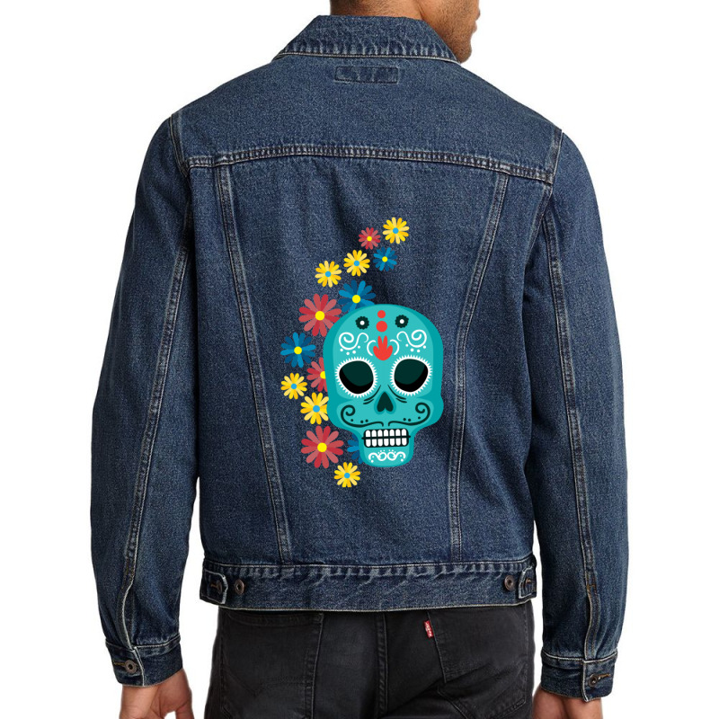 Fate And Prophecy Final Destination Halloween Skull Amelie Lens Men Denim Jacket by StefanyIveson | Artistshot