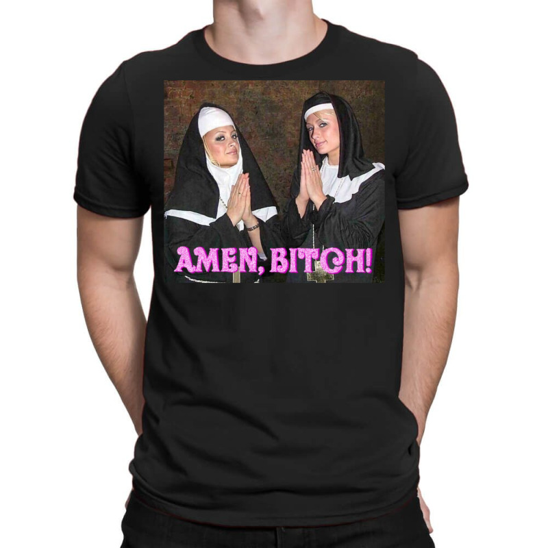 Paris Hilton And Nicole Richie Nuns T-Shirt by majebiklaarw | Artistshot