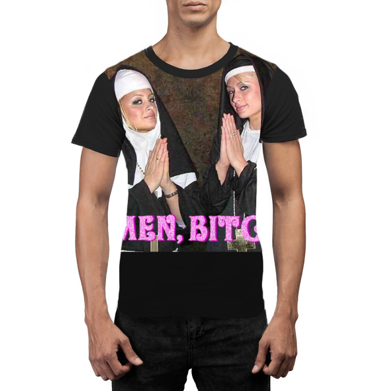 Paris Hilton And Nicole Richie Nuns Graphic T-shirt by majebiklaarw | Artistshot