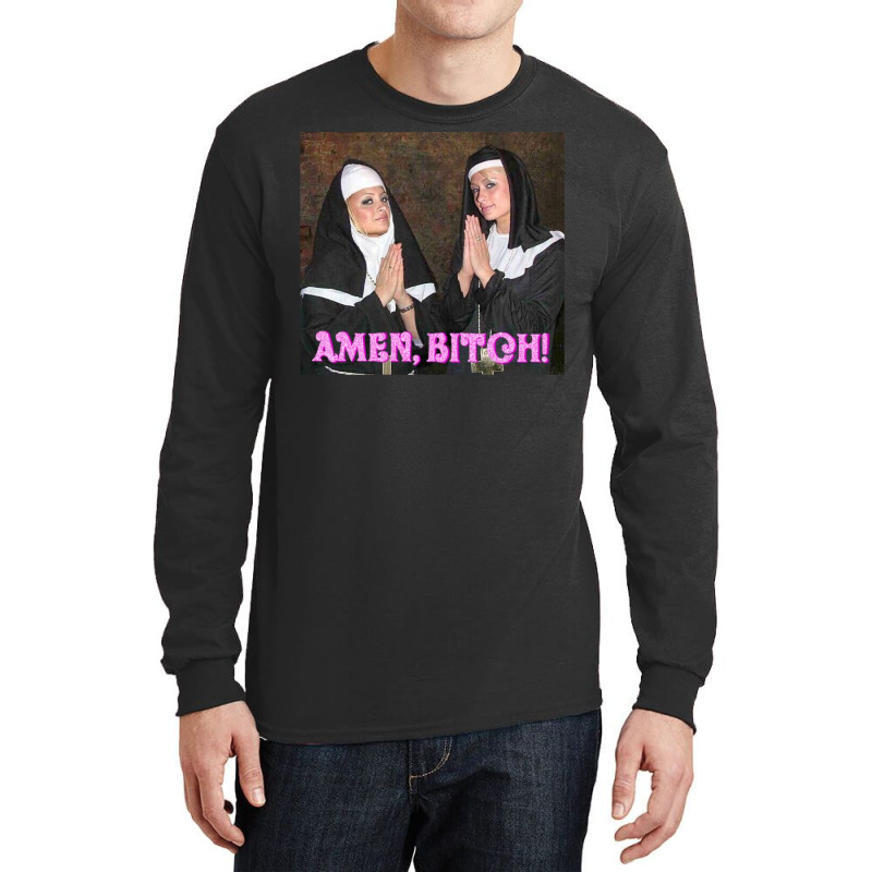 Paris Hilton And Nicole Richie Nuns Long Sleeve Shirts by majebiklaarw | Artistshot